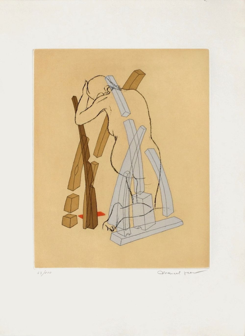 Femme agenouillée