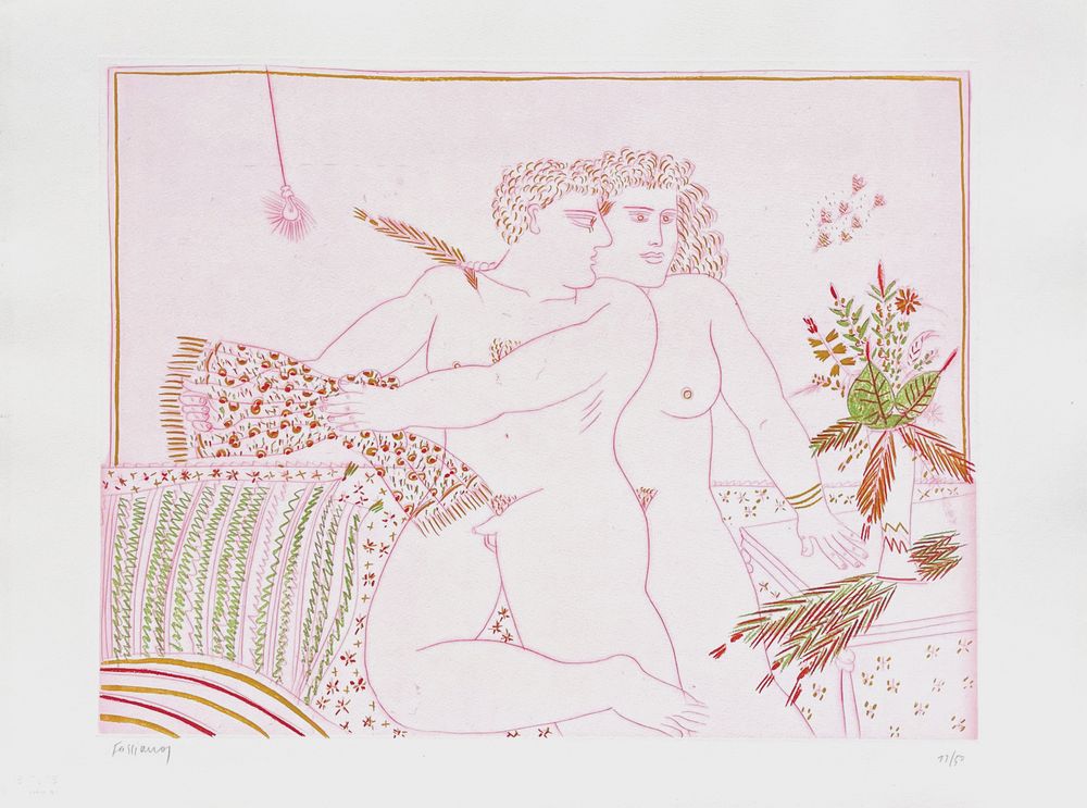 Couple à l'étoffe