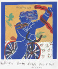 Cycliste à l'écharpe rouge
