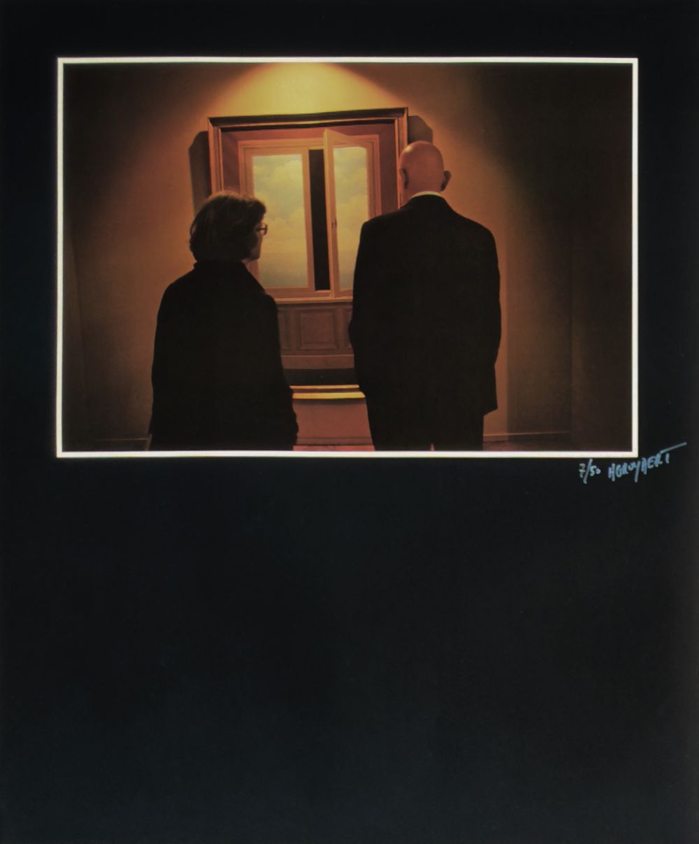 Behind the image - Palais des Beaux Art Museum Brussels - Magritte painting