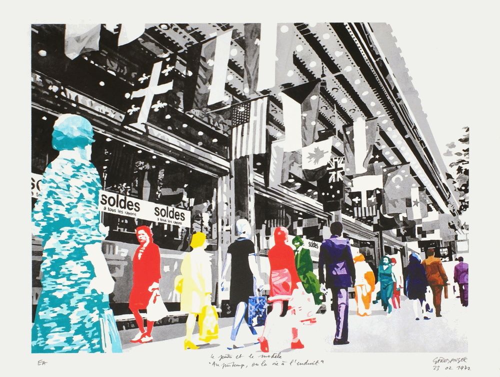 Peintre et modèle : le Printemps