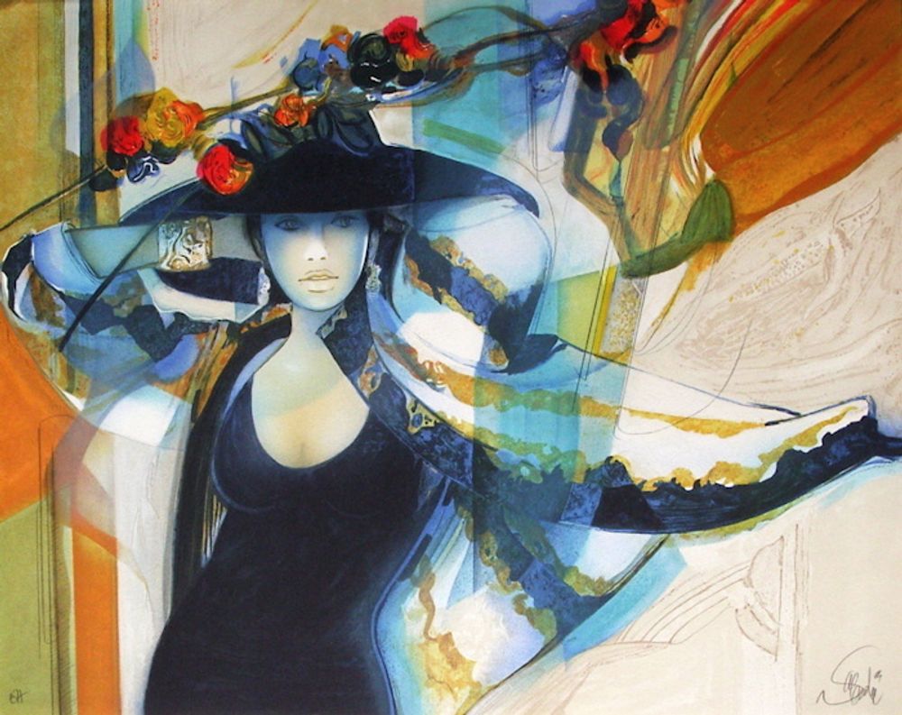 Femme au chapeau I