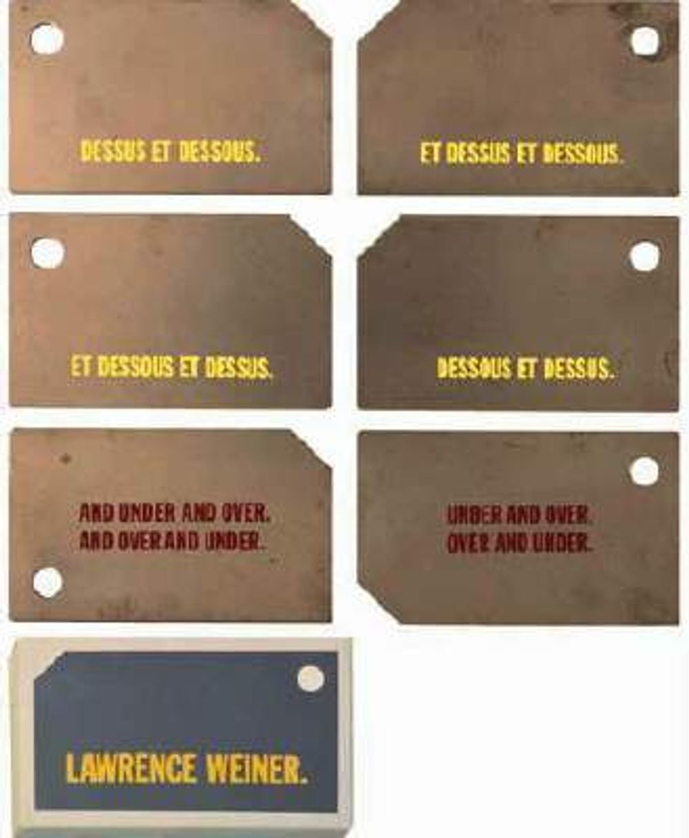 Dessus et dessous (portfolio de 6 plaquettes)