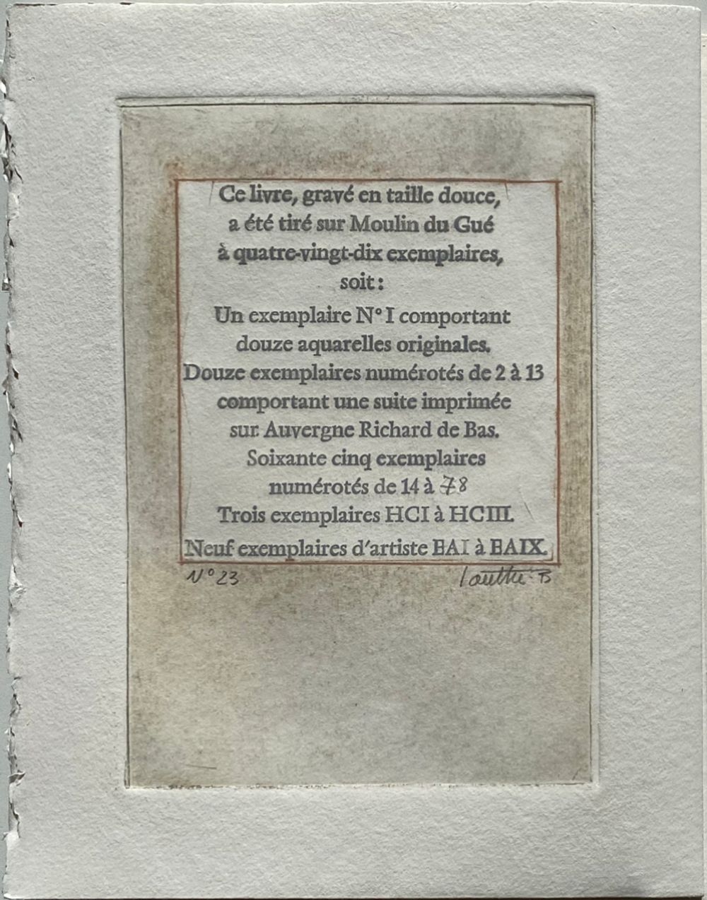 Les Riches heures de Louttre B. (12 gravures) — vue 7