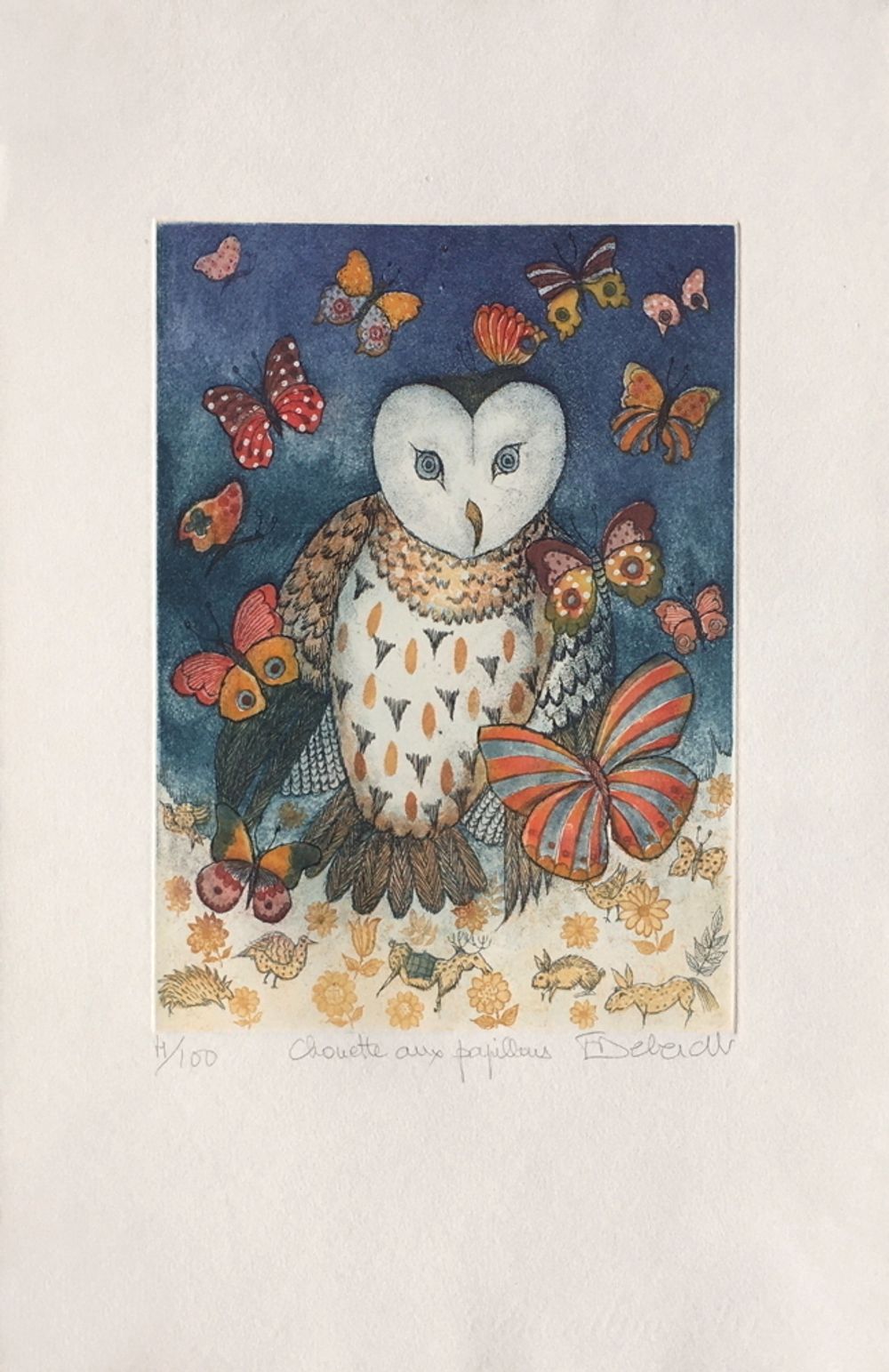 Chouette aux papillons