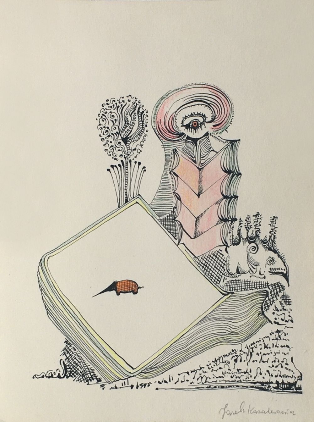 Surrealistyczny krajobraz