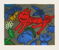1993 - Chat riant à la lune