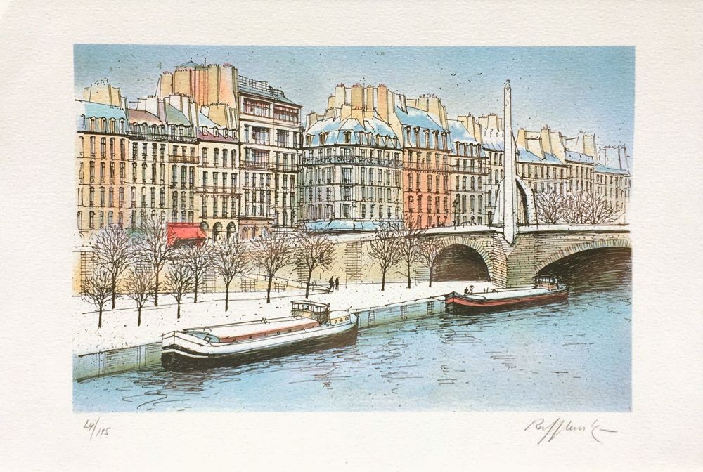 Paris - Le quai Saint Bernard et Sainte Geneviève