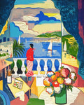 French Riviera - Cannes, femme à la fenêtre