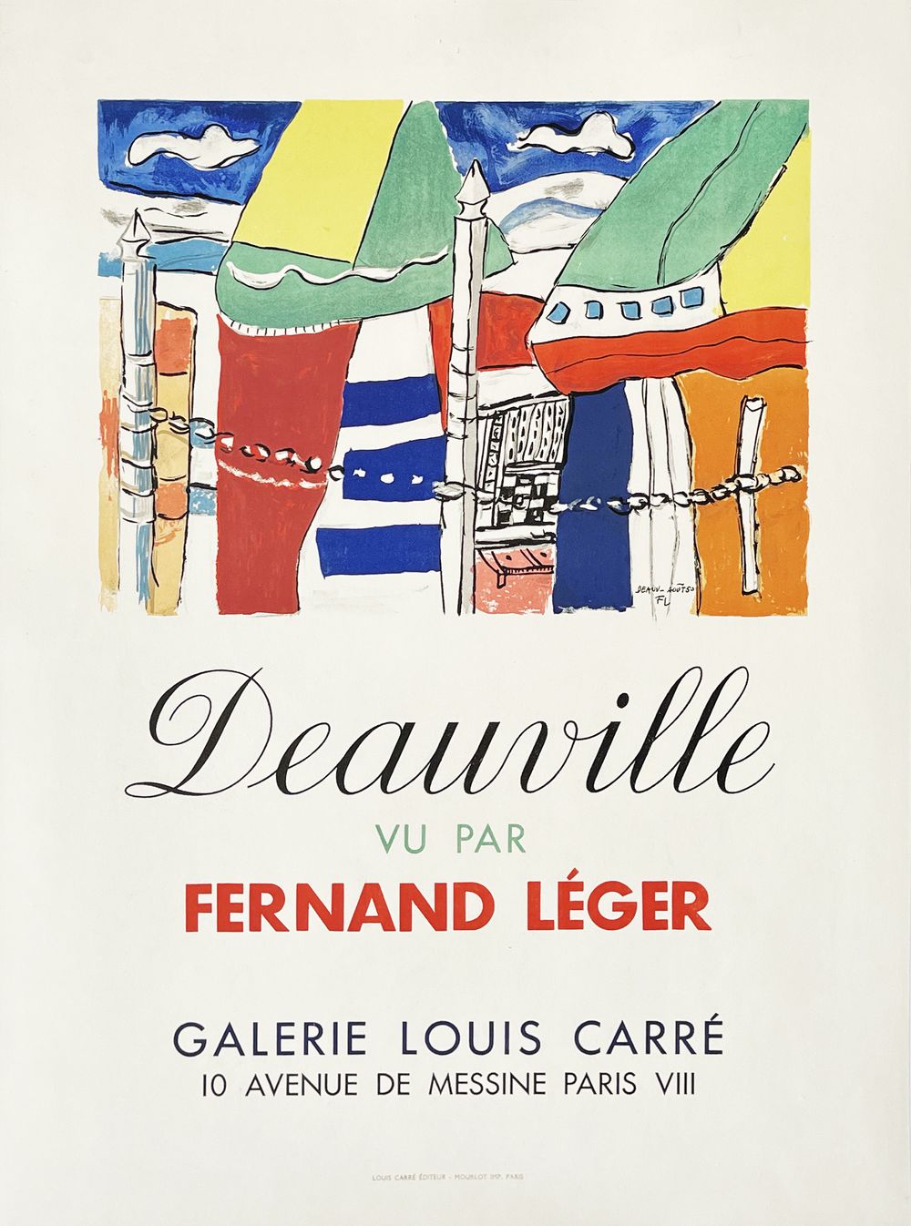 Expo 50 - Galerie Louis Carré - Deauville vu par Fernand Léger