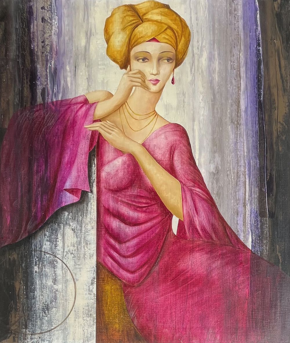 Femme au turban jaune