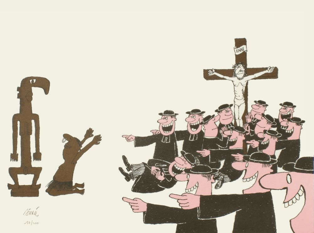Les curés face à l'animiste