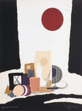 Nature morte au soleil rouge