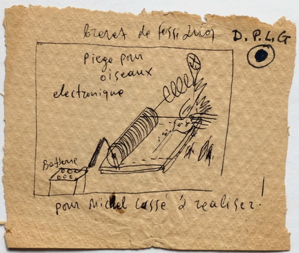Drawings - Piège pour oiseaux