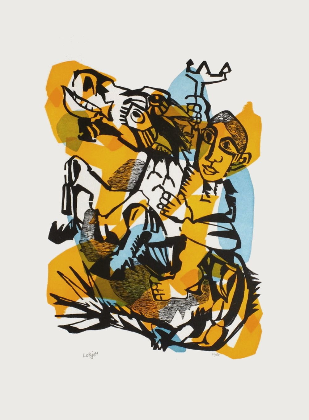 Le cheval jaune et son écuyer