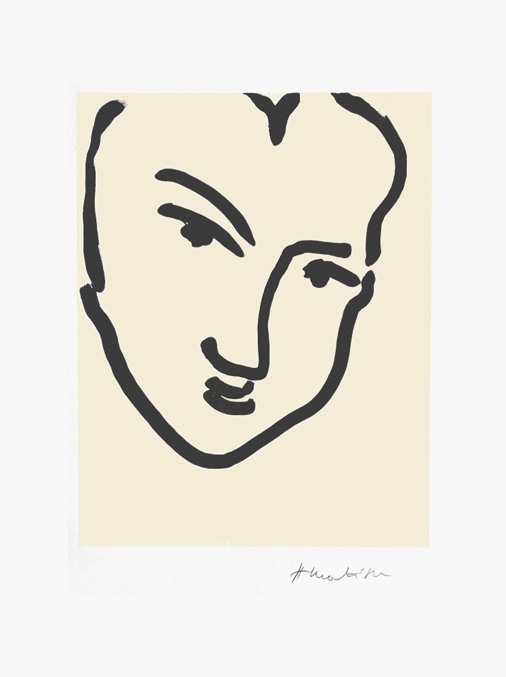 Nadia au visage penché
