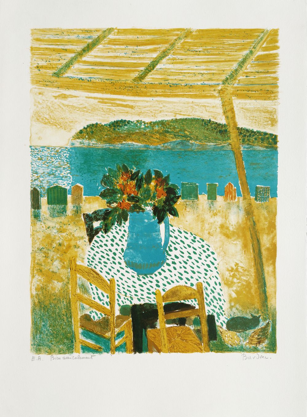 Fleurs sur la plage
