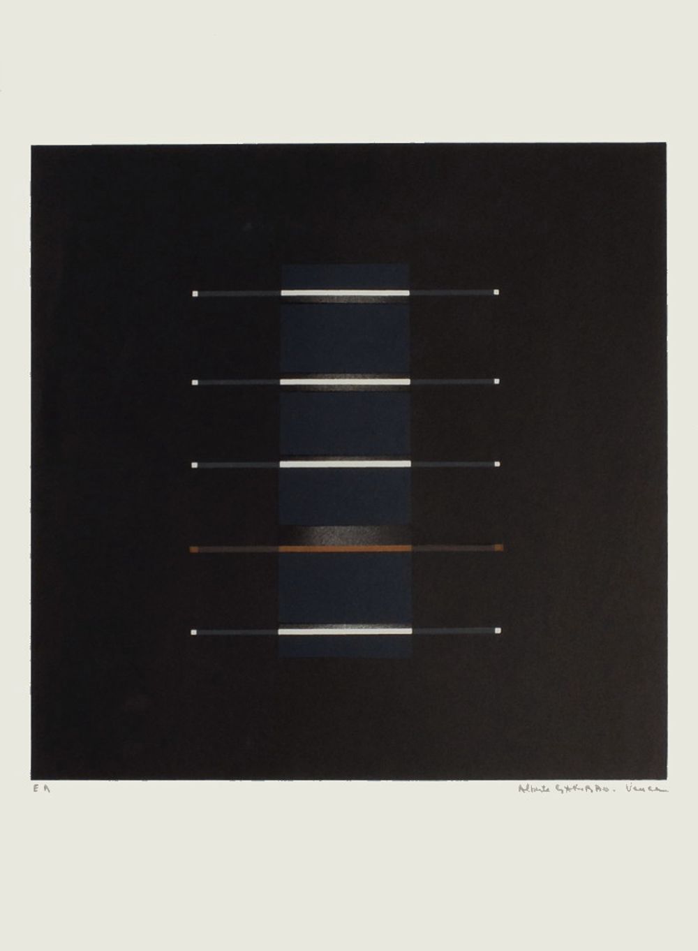 Composition sur fond noir