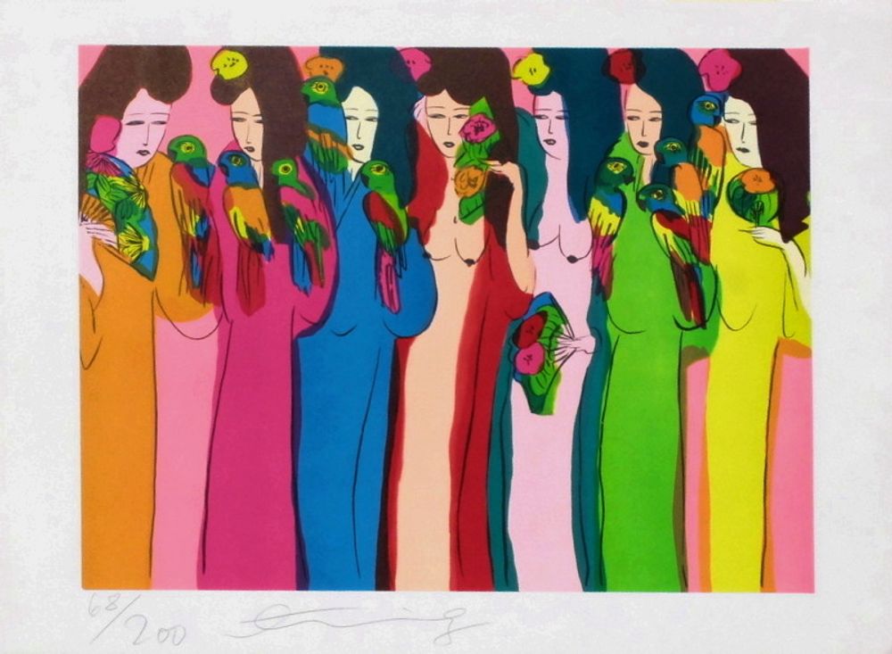 Femmes aux perroquets