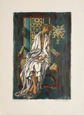 Femme au peignoir