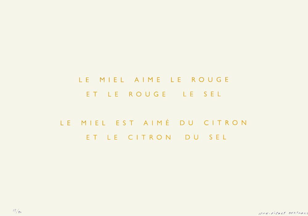 Le miel aime le rouge