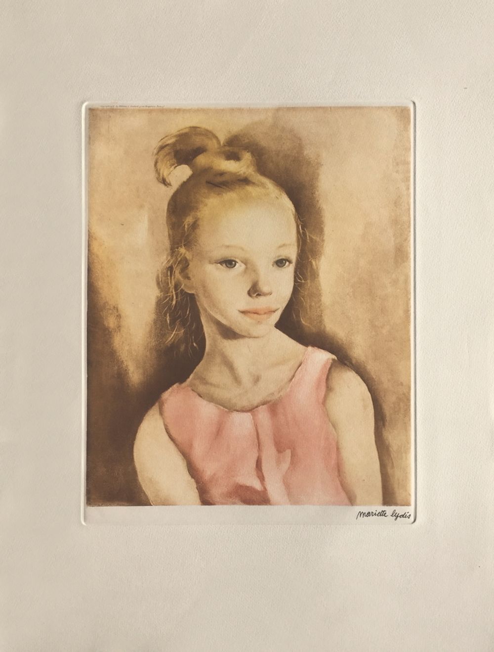 Jeune fille à la robe rose