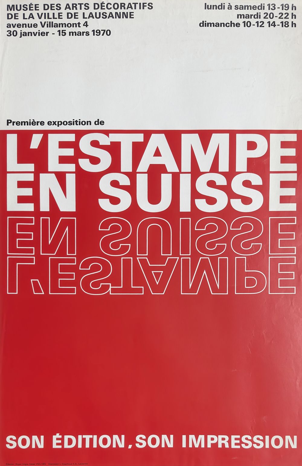 Roger Virgile GEISER - L'estampe en Suisse