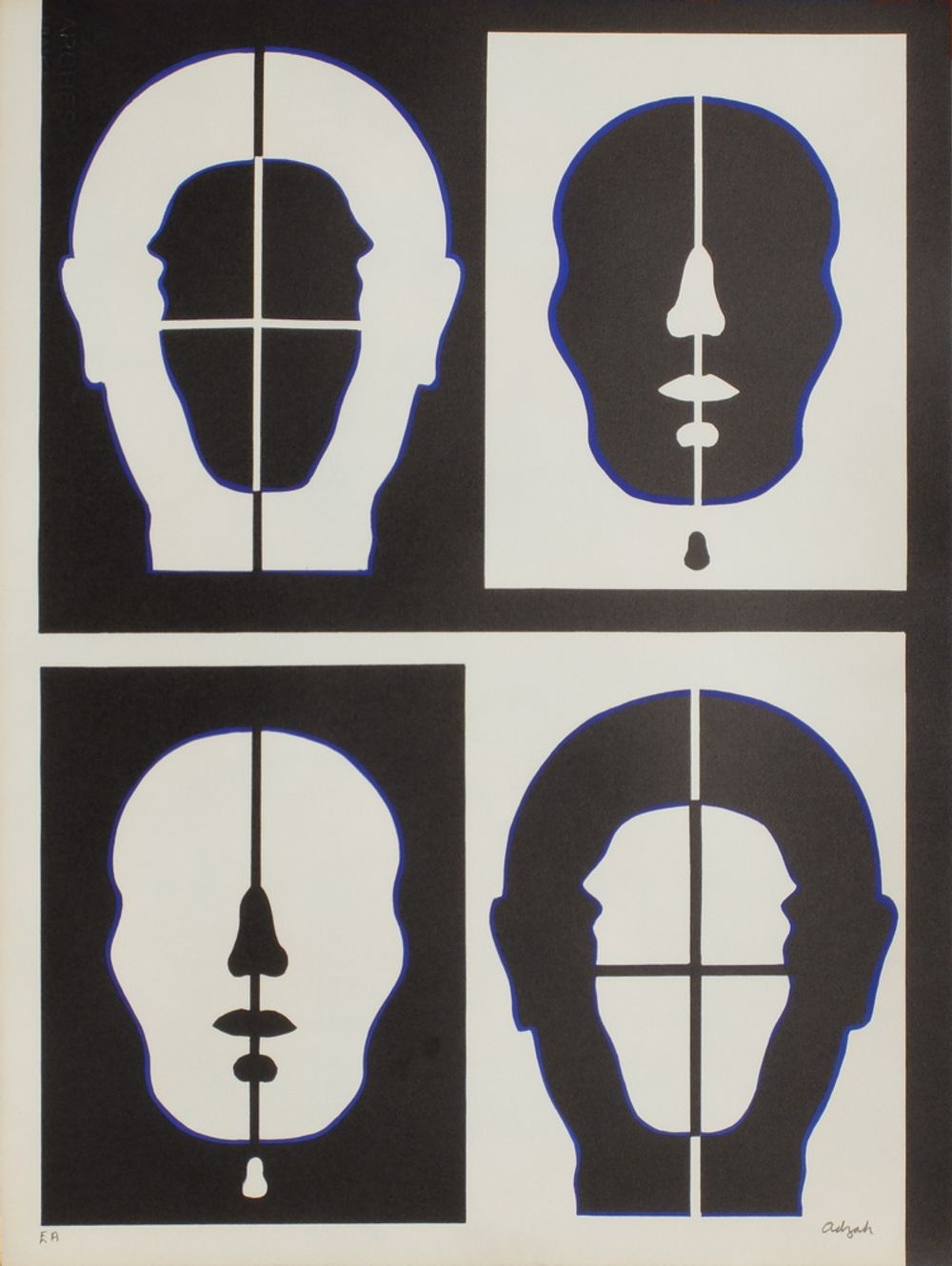Visage négatif