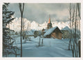 Village sous la neige