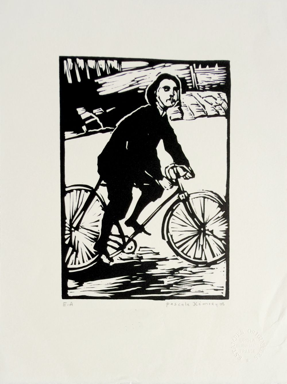 Alfred Jarry à vélo