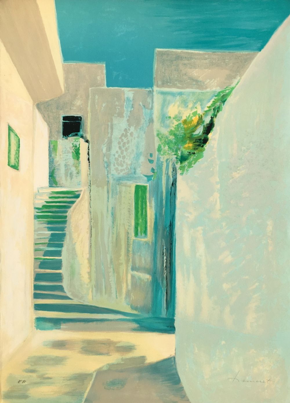 Escalier à Mykonos