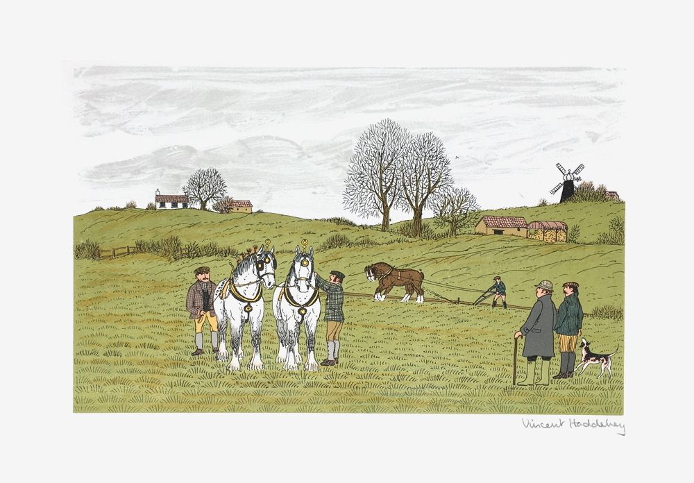 Des chevaux et des hommes : le labourage