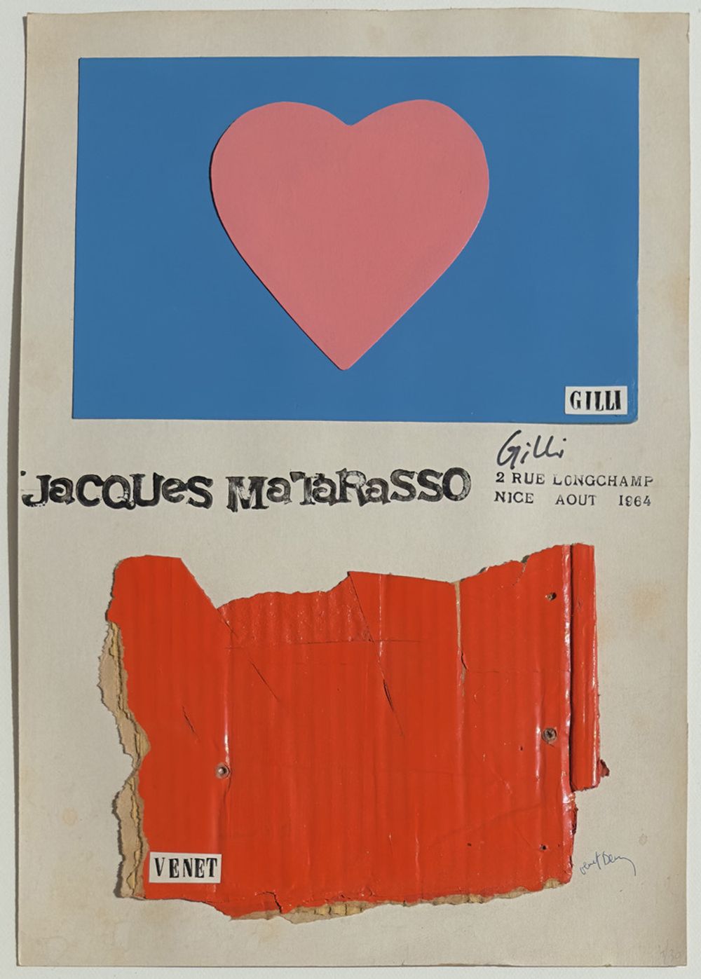 Relief carton - Venet / Gilli - Galerie Matarasso
