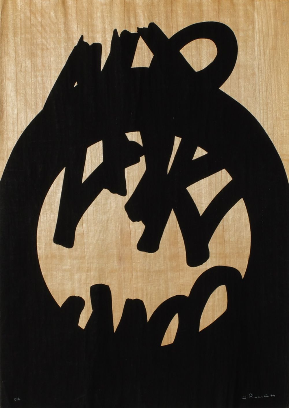 Noir sur bois I