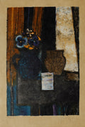 Bouquet au vase bleu