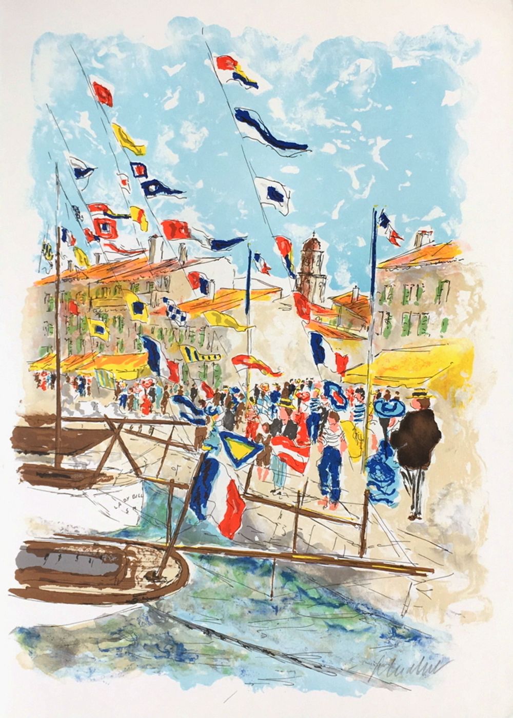 Saint-Tropez, les yachts à quai