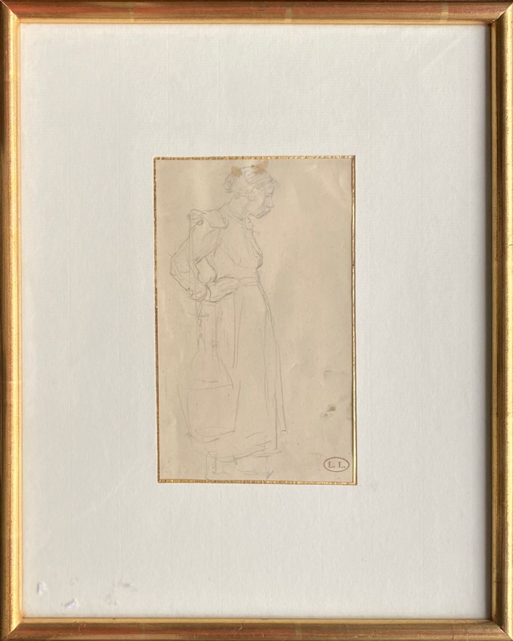 Fermière au joug (étude) II