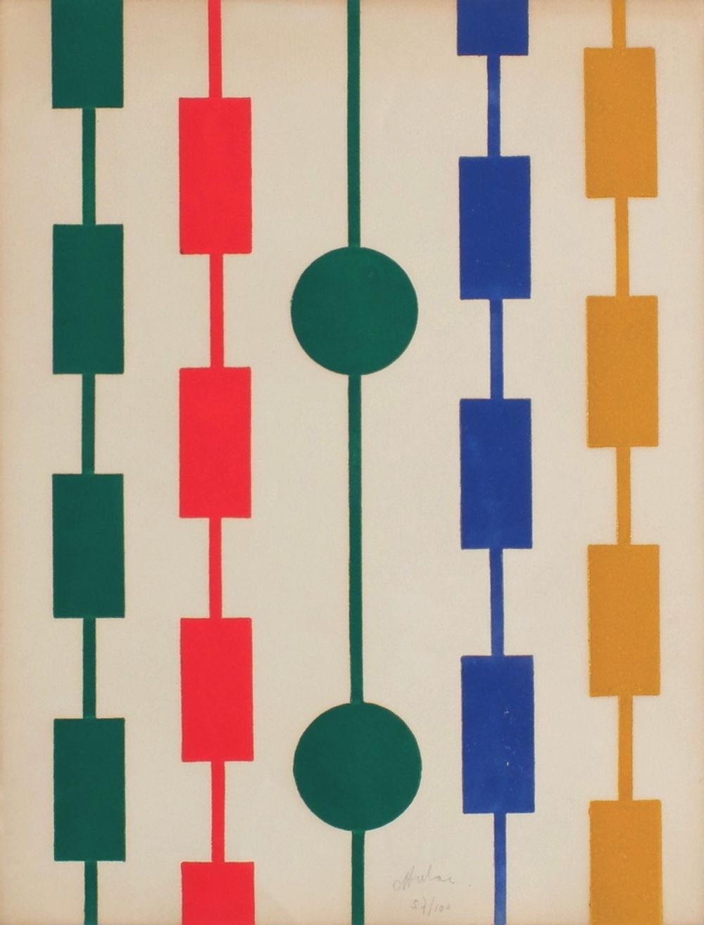 Lignes colorées