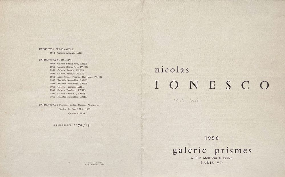 Expo 56 - Galerie Prismes - Paris — vue 2