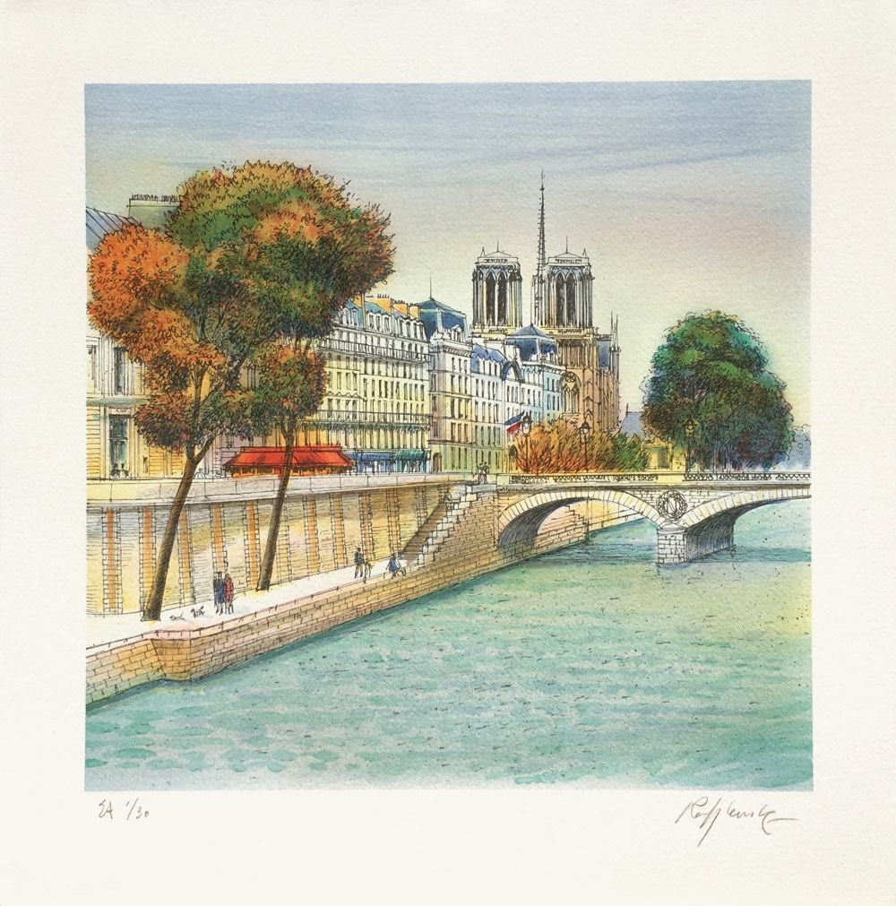 Paris - Le Pont d'Arcole et l'Ile de la Cité