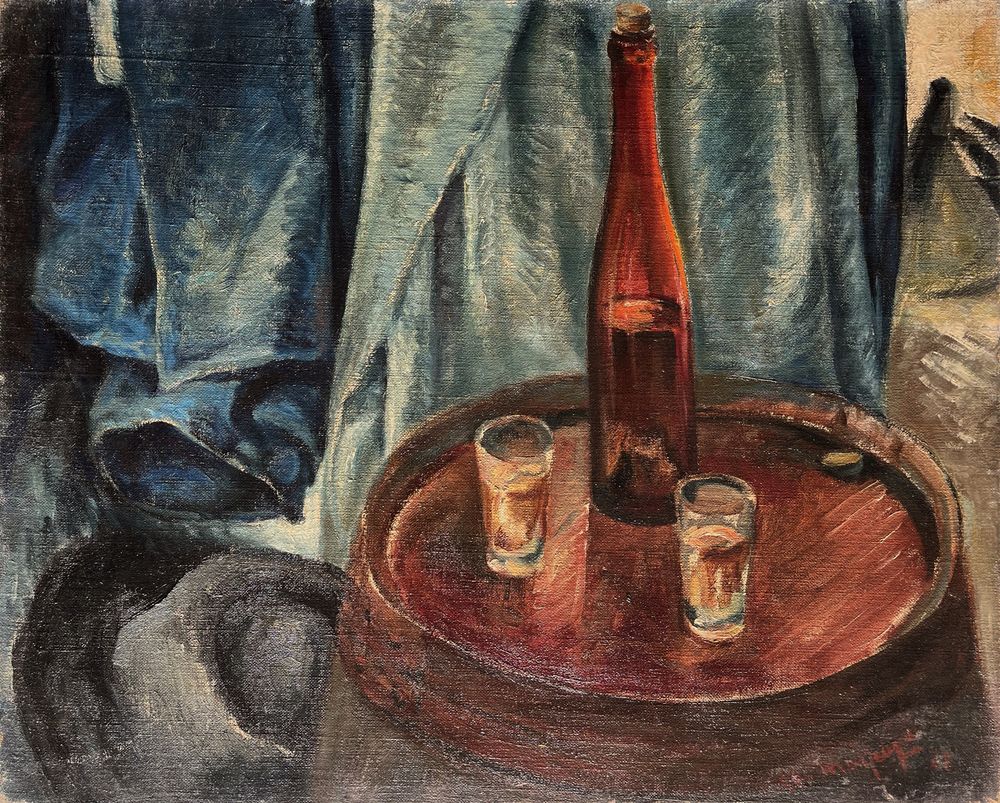 Nature morte à la bouteille