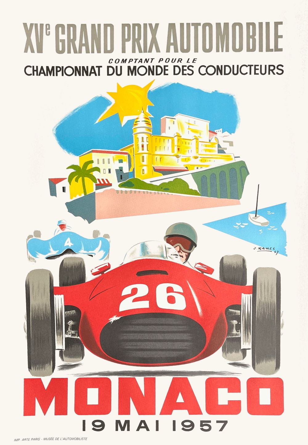 Monaco 1957 Grand Prix automobile par Jacques Ramel