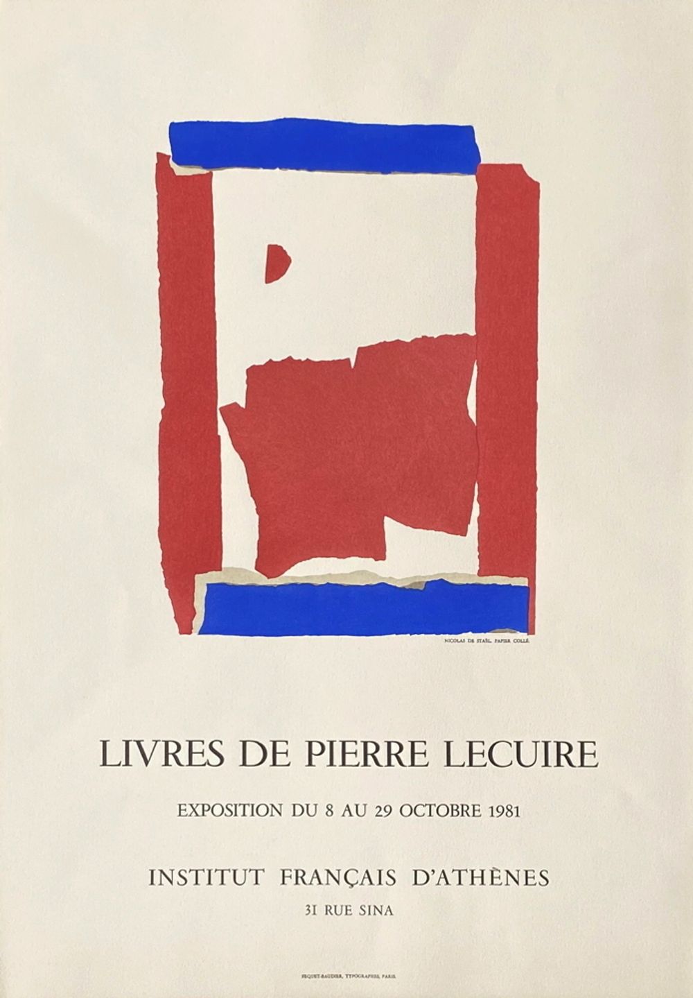 Expo 81 - Livres de Pierre Lecuire - Institut Français - Athènes