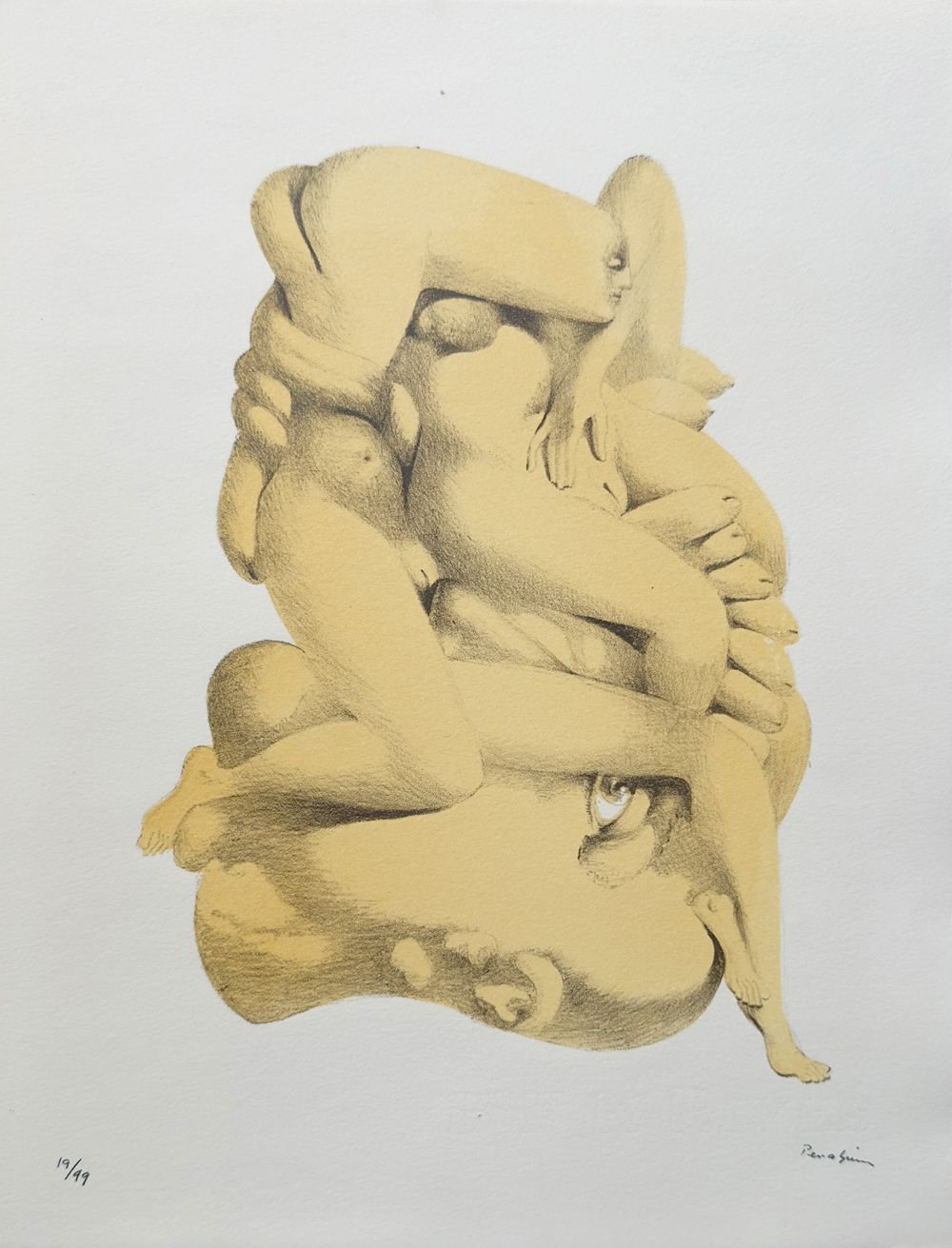 Les mains libres (1 lithographie signée) — vue 2