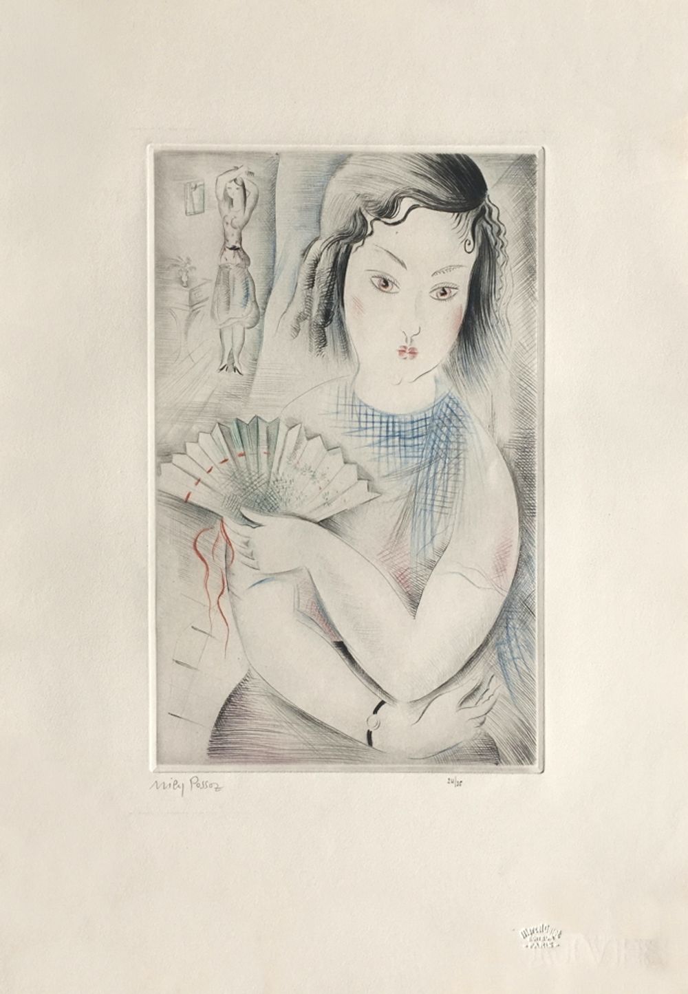 Femme à l'éventail