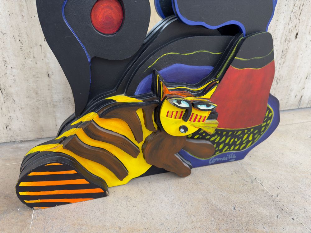Sculpture Miroir - Chat et serpent — vue 2