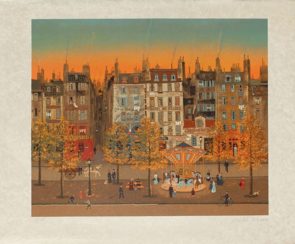 Paris - Le manège sur le boulevard