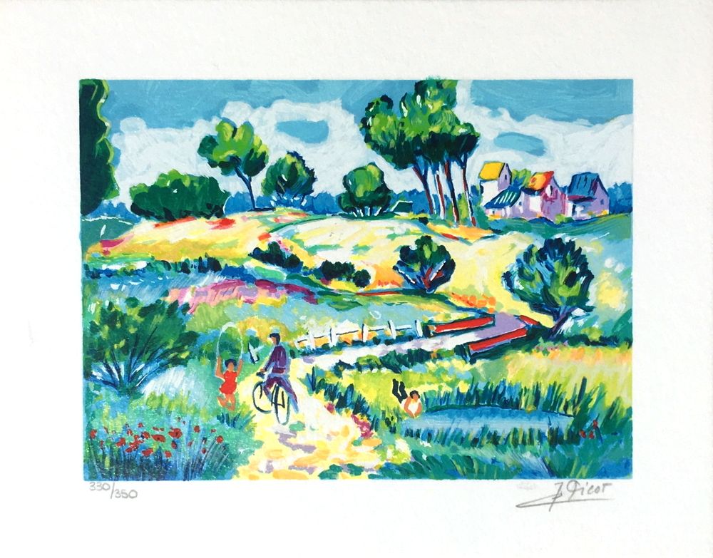 West Coast - Cycliste dans le chemin