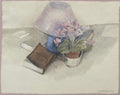 La lampe bleu et les livres
