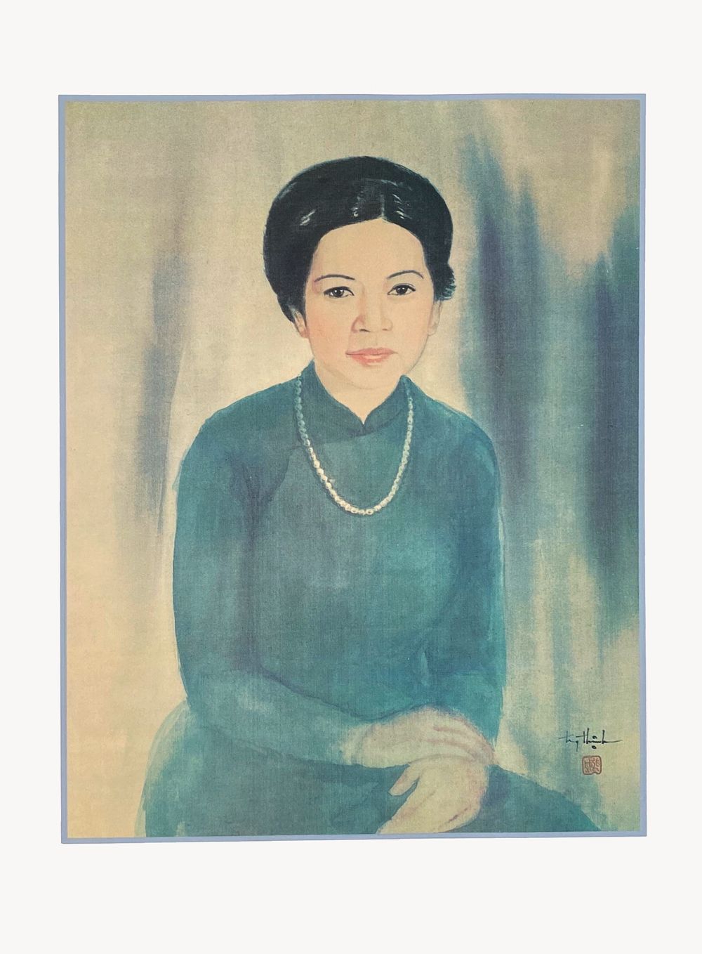 Femme au collier de perles